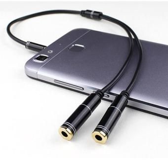 1 Male to 2 Female 3.5mm Headphone Audio Y Splitter Cable