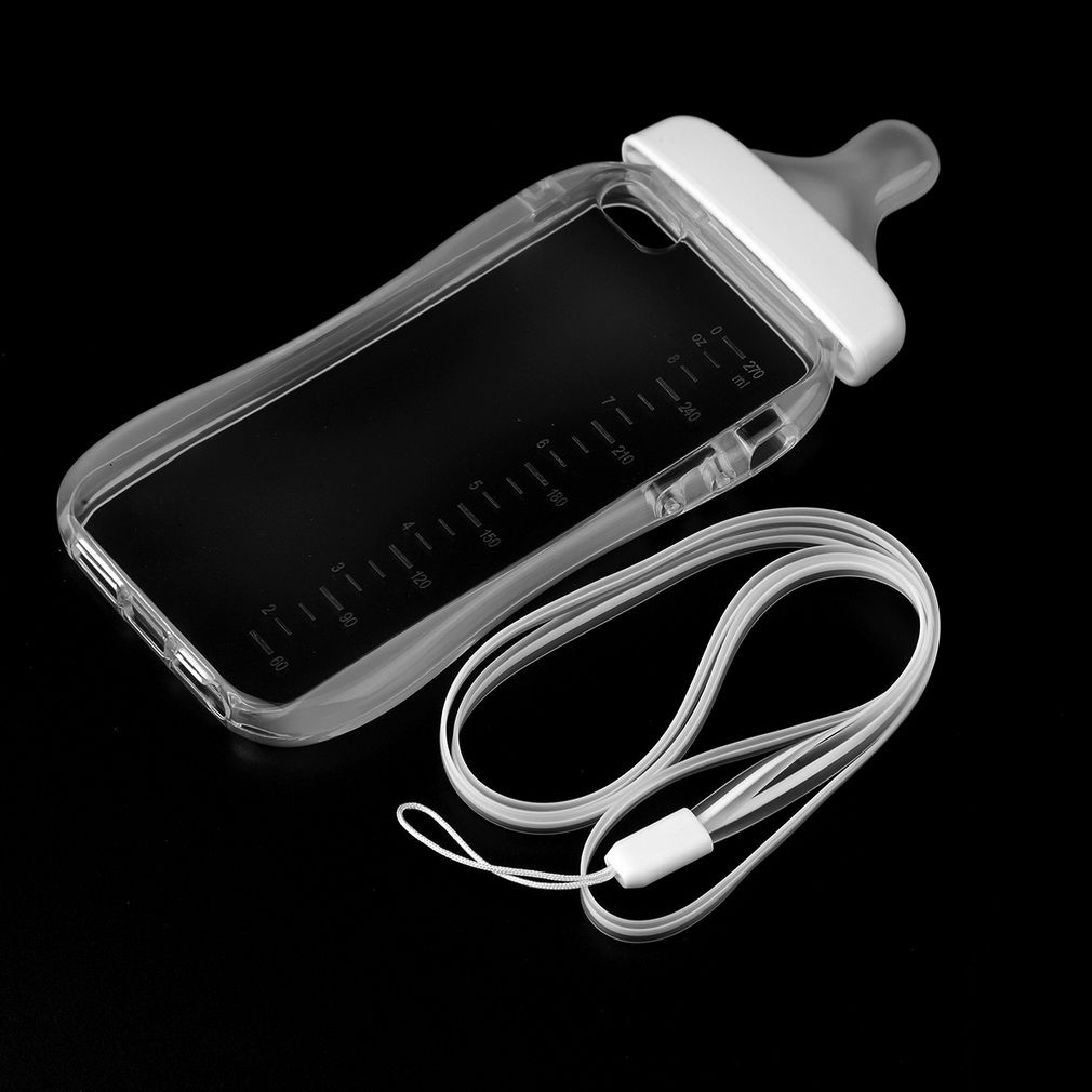 Cute Pacifier Feeding Tpu Phone Case Cover For Apple Iphone 5 5S White