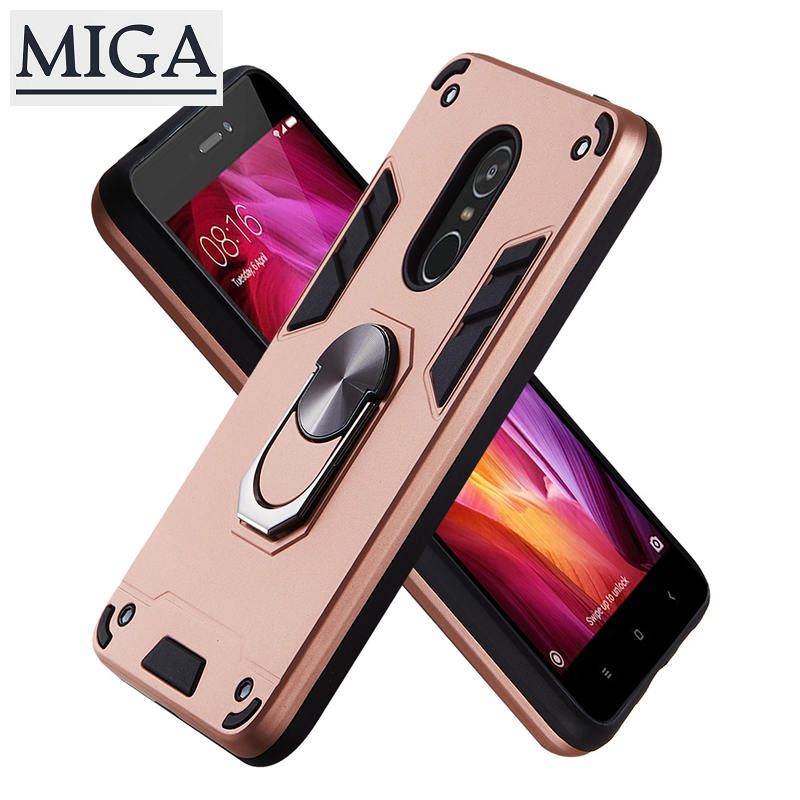 Phone Case For Xiaomi Redmi Note 4X / Note 4 ( 5.5 inch ), Armor Ring Phone Case Armor Man Magnetic Anti-Fall Soft car holder Shockproof protection Back Cases