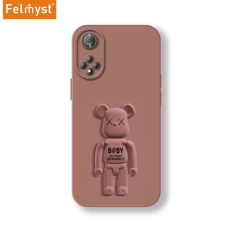 Bearbrick For Huawei nova 9 Pro Back Mobile Phone Holder Case XX Be@rbrick Simple Luxury Mens Girls Liquid Silicone Protect Lens Shockproof Full Soft Cover
