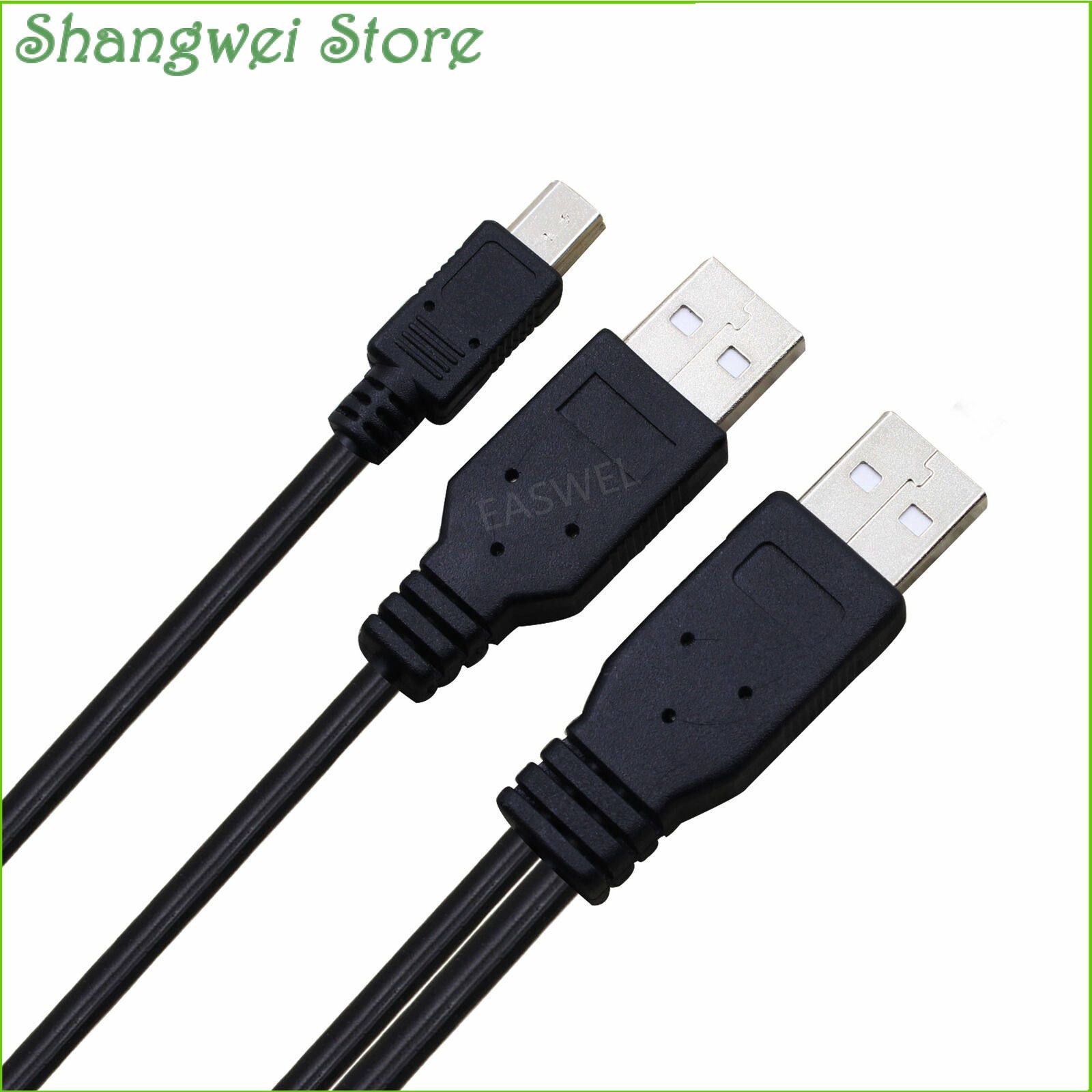 USB Power Data Y Cable Cord Lead For Philips LFH 9600 LFH 9620 Dictator Recorder