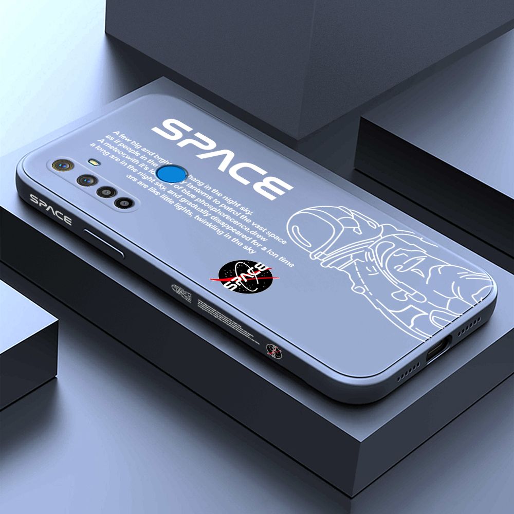 ZeroQiQi for Realme 6I Case Planet Astronaut Phone Cover Soft Full Lens Protection Casing Ultra Thin Soft Liquid Silicone Phone Cases