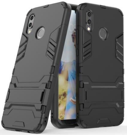 Huawei P20 Lite Armor Shockproof Phone Back Cover - Black