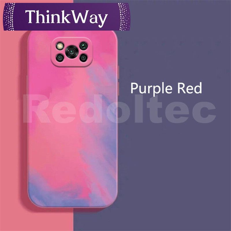 For Xiaomi  Pro  Case Fashion Oil Painting Square Gradient Watercolor Colorful Soft Silicone Phone Case For Xiaomi  Pro NFC Back Cover