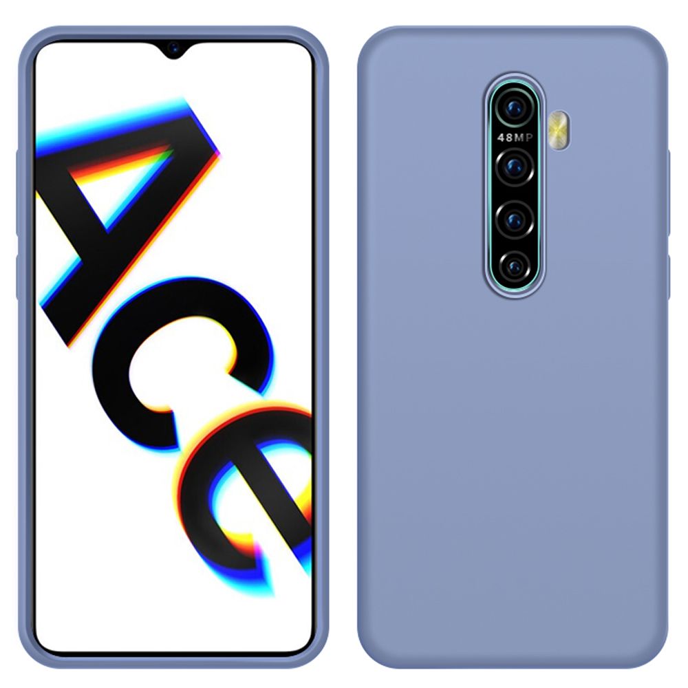 For OPPO Reno Ace Slim Liquid Silicone Soft Gel Rubber Shockproof Anti-Scratch Protective Case Cover
