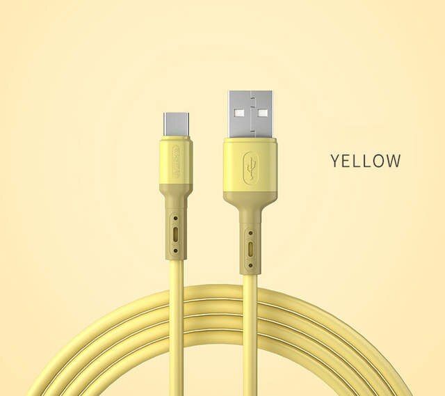 SNGOAM 3A Liquid Silicone Type-C Cable Micro USB Phone Charger For Xiaomi Redmi Note USB-C Fast Charging Data Sync Charger Wire