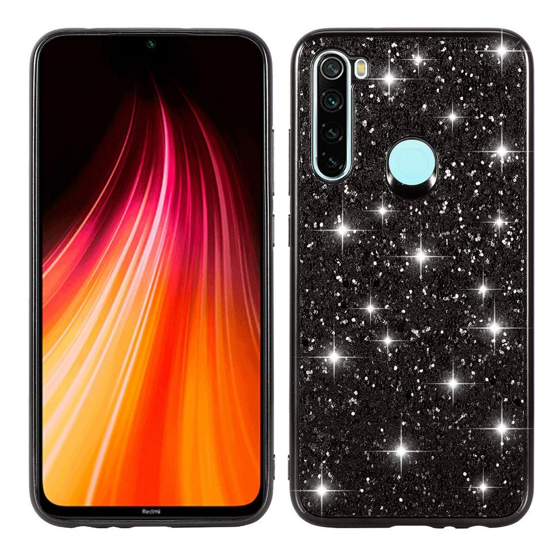 For Xiaomi Redmi Note 8 Hard Luxury Sparkle Glitter Shiny Bling Sequin Electroplate Soft Bumper Case Cover