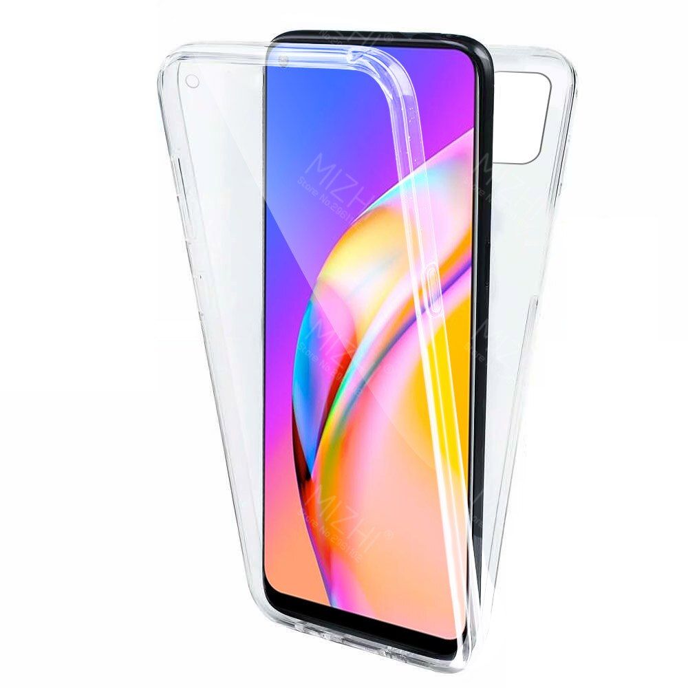 360° transparent protective case for oppo a94 5G a74 a54 a93 opo a 94 74 54 93 5G silicone phone cover coque