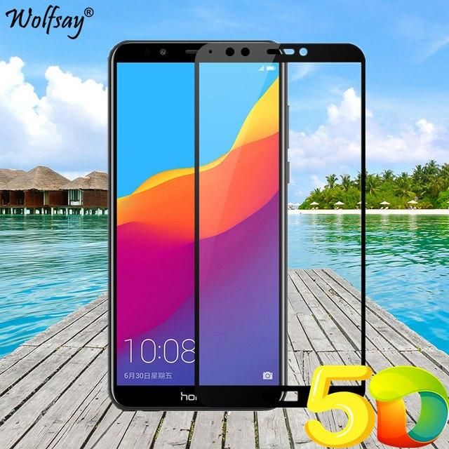 +++Huawei Y7 Prime  Anti-Scratch 3D Full Tempered Glass Screen Protector Film