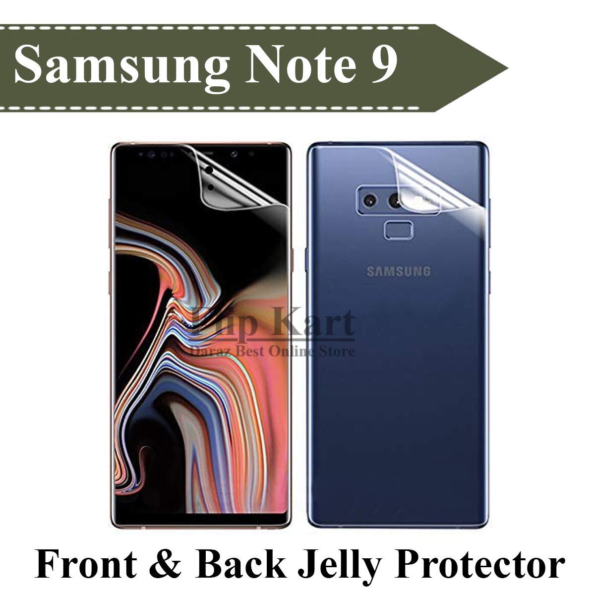 Samsung Galaxy Note 9 Front+Back 3D Full Cover Screen Protector TPU Film Soft Hydrogel Film (Not Glass)
