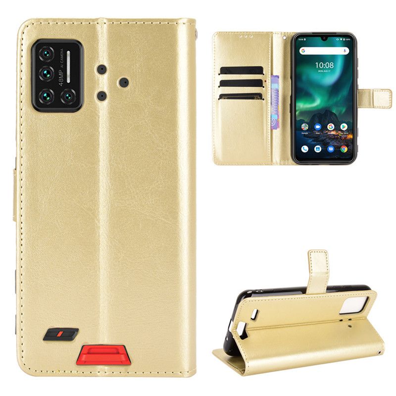 Holster Flip Stand Wallet Crazy Horse PU Leather Case For Umidigi Bison Cover