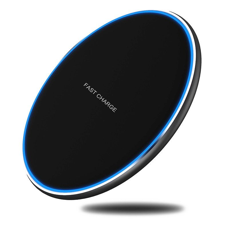 Fast Wireless Charger 10W For Samsung Galaxy S8 S10 S9 9 USB Qi Charging Pad for iPhone 11 Pro XS Max XR X 8 Plus 12
