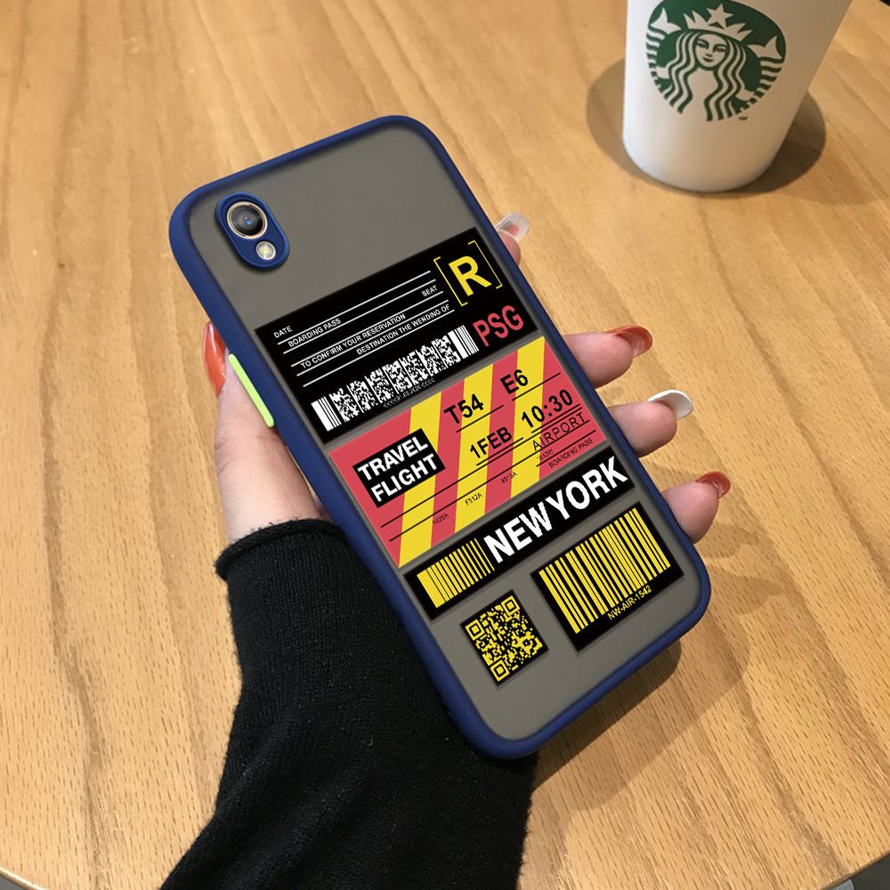 Jizetin for OPPO A37 Back Cover Stripe Air Ticket Mobile Phone Case Ultra Thin Full Lens Protection Phone Case for Boy