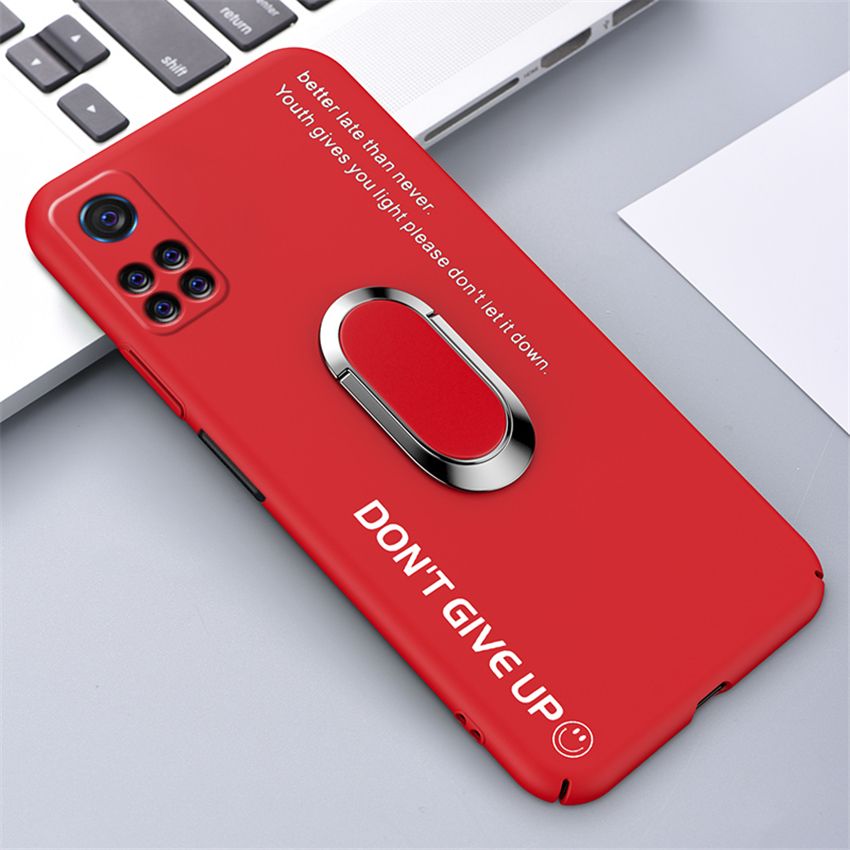 lthmy Ultra-thin Colorful Matte Hard PC Phone Case For Xiaomi Mi 10T Magnetic Stand Cute Frosted Cover