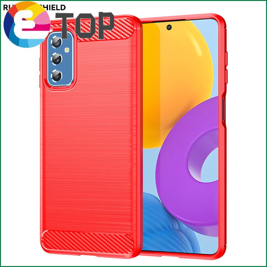 【ETOP】For Samsung S21 Carbon Fiber Brushed Cases For Samsung Galaxy S8 S9 S10 S20 S21 FE Note 8 9 10 20 Ultra Plus Lite A51 A71 Cover