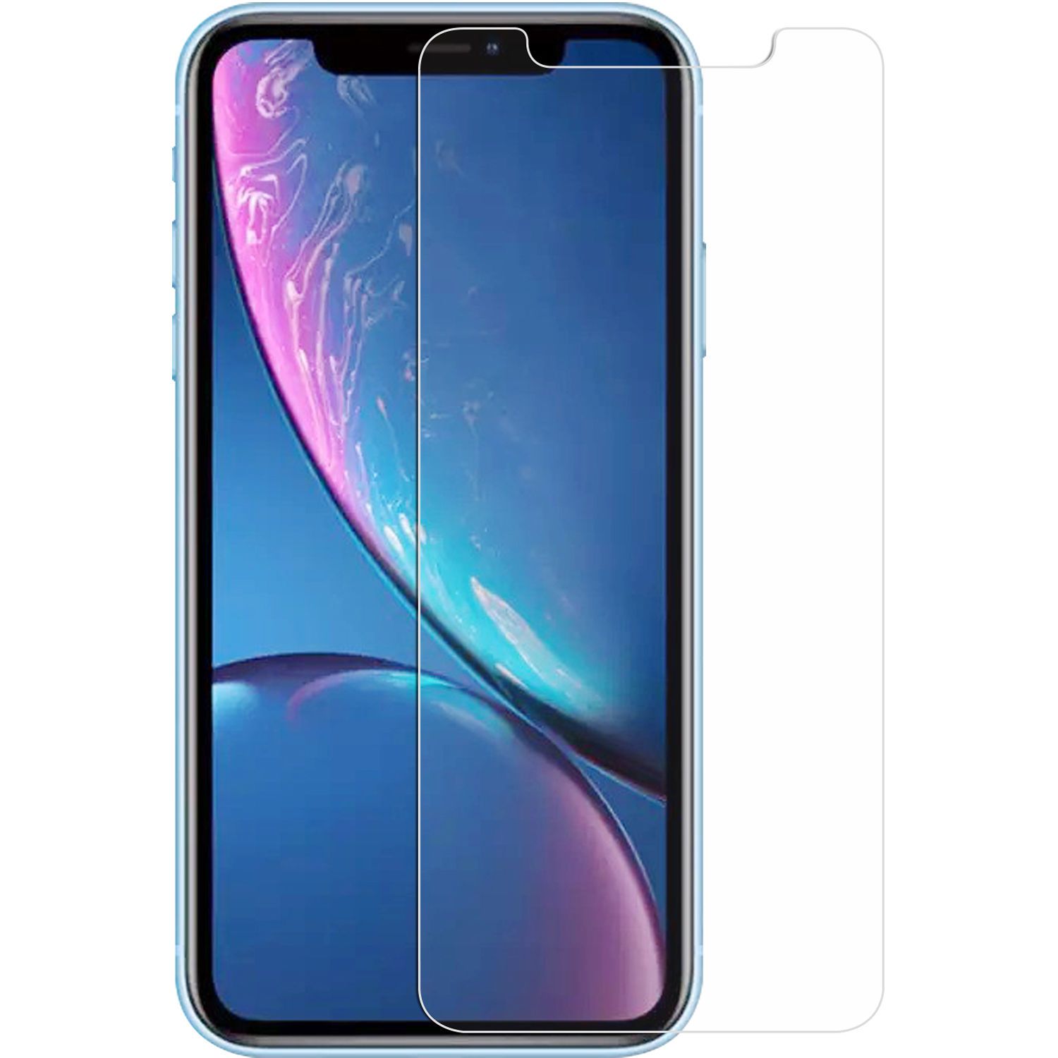 For iPhone_XR - Tempered Glass Screen Protector - Transparent