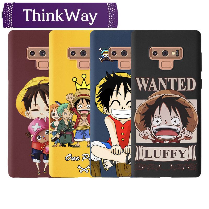Cartoon Luffy Case For Samsung A51 A71 M10 M20 A10 A20 A30 A30S A50 A50S Note9 A70 A7  A750 J2Prime J7Prime Fashion Matte Soft Case Phone Cover Casing