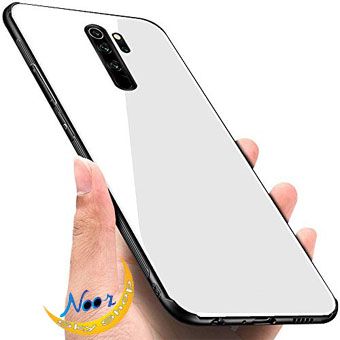 For Xiaomi Redmi Note 8 Pro Luxury Back Cover Glass Case - White