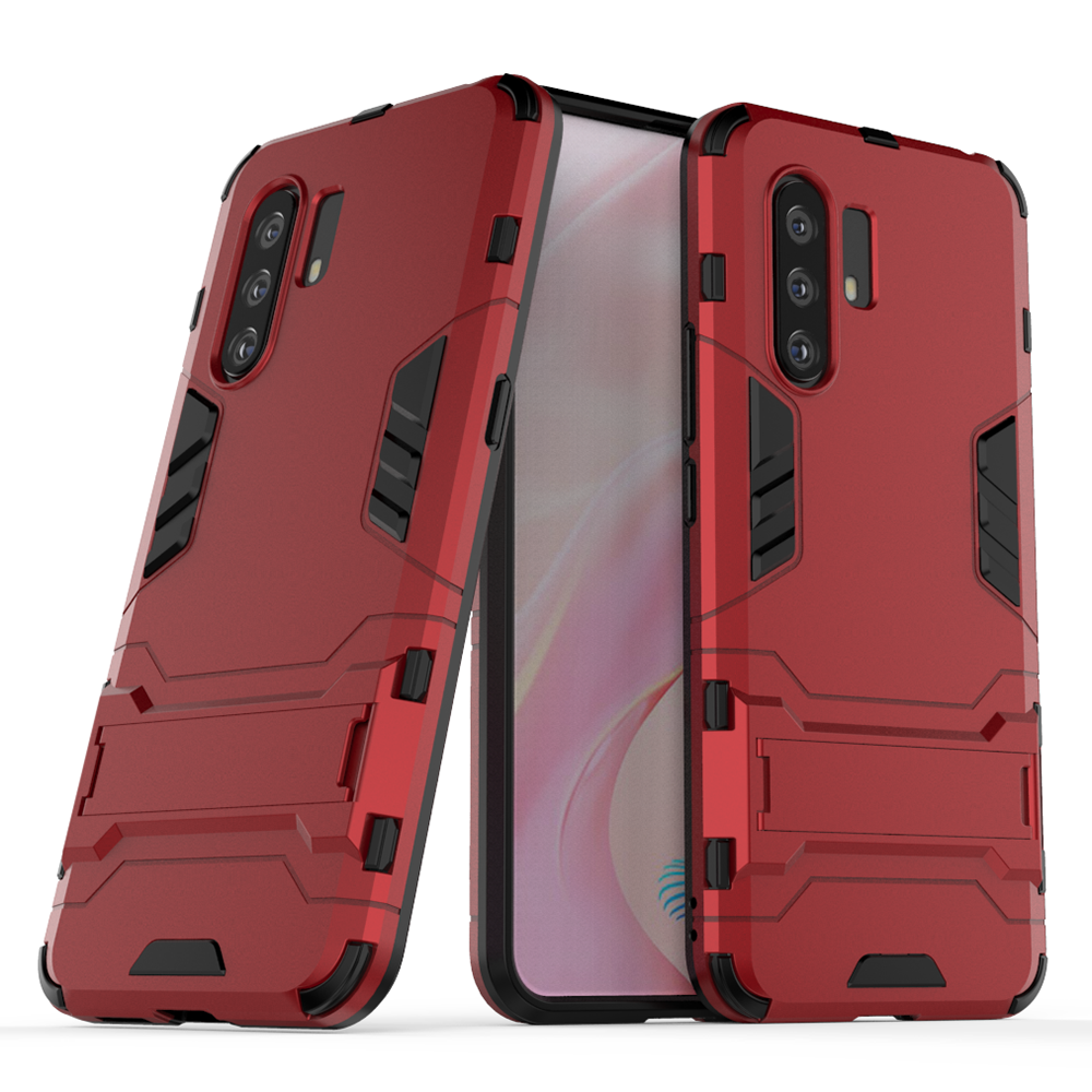 For VIVO X30 Dual Layer Shockproof Anti-scratch TPU -PC Hybrid Heavy Duty Armor Protective Stand Case Cover