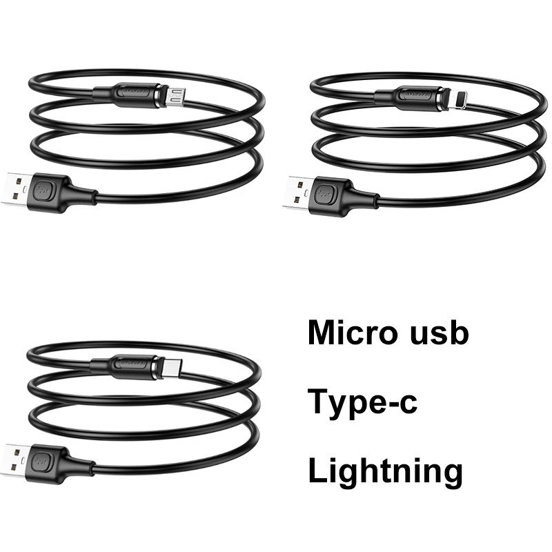 Borofone BX41 Fast Charging Cable For Type-C/Micro USB/Lightning Magnetic Suction Mobile Phone Charging Line