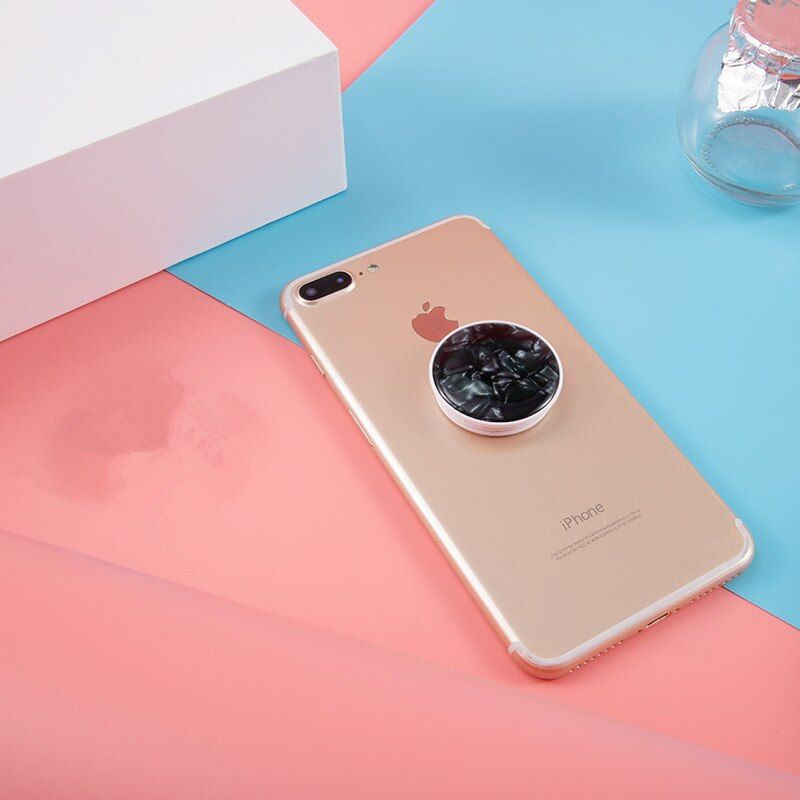 1pcs Seashells texture epoxy glue mobile phone folding stretch bracket Phone Holder support