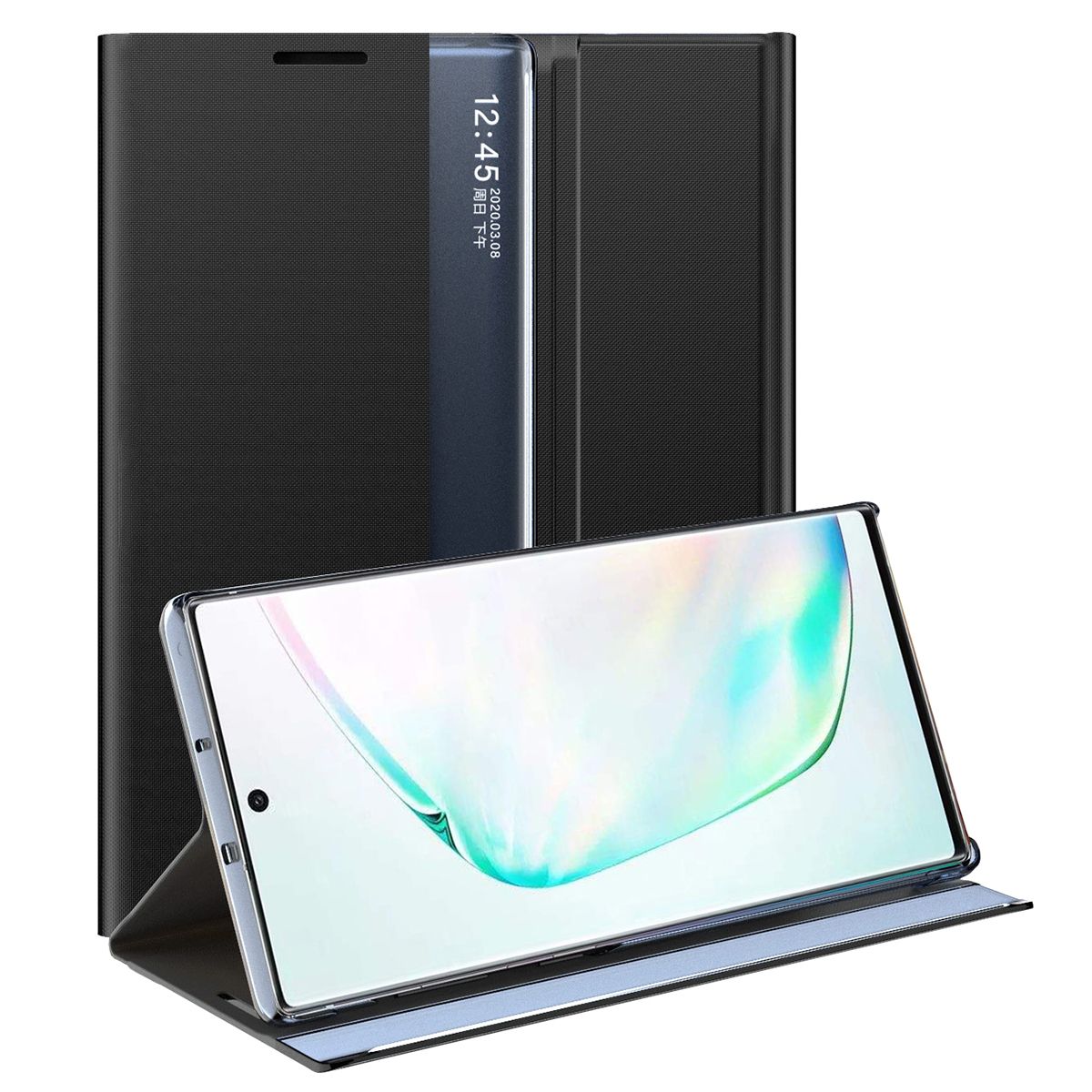 For Samsung Galaxy Note 10 Slim Smart Flip Leather Stand Case Cover