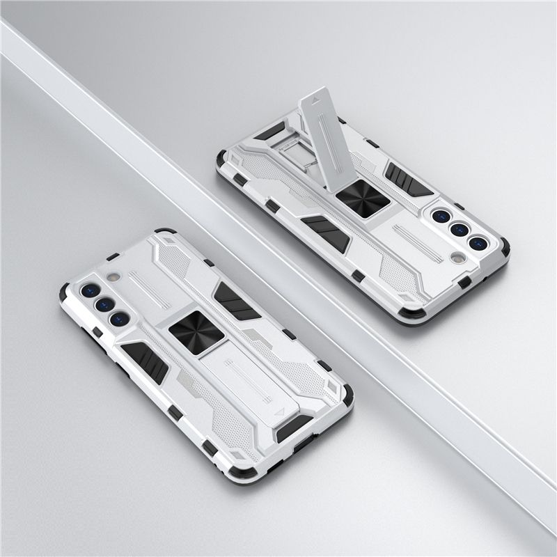 Vantime for Samsung Galaxy S21 FE Case Kickstand Camera Lens Protect Cover