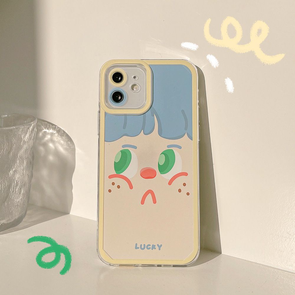 Funny Emoji Pattern Case Soft Silicone Cover Mobile Phone Case