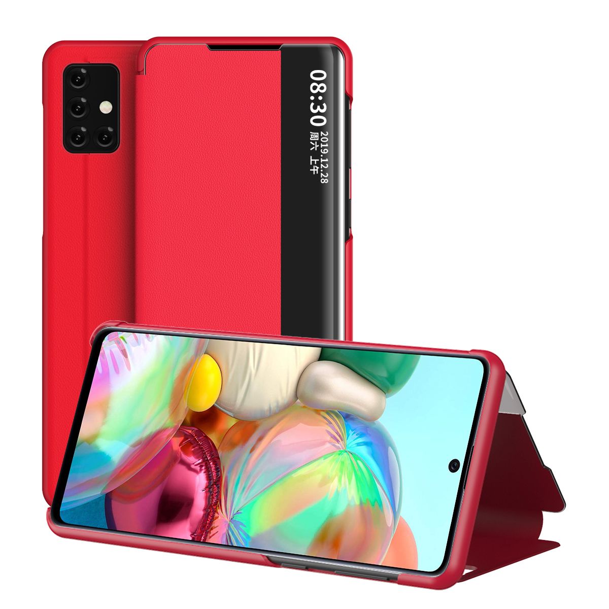 Casing for Samsung Galaxy A71 View Smart Flip Leather Stand Case Cover View Smart Flip Leather Stand Case Cover