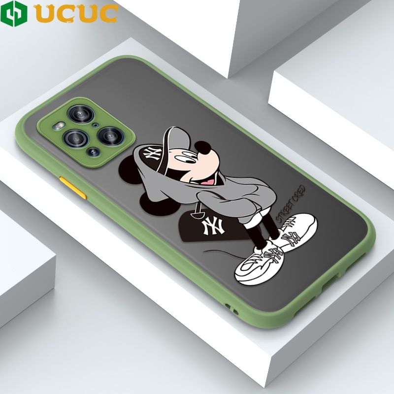 UCUC for OPPO Find X3 5G / Find X3 Pro 5G Back Cover Handsome Mouse Frosted Transparent Hard Phone Case Thin Shockproof Full Cover Camera Protect Case