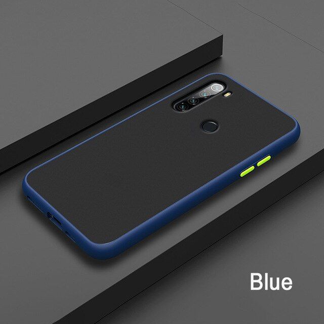 Realme 5 / Realme 5i / Realme 5s - f Shockproof matte frosted and smoky transparent phone back Cover Case