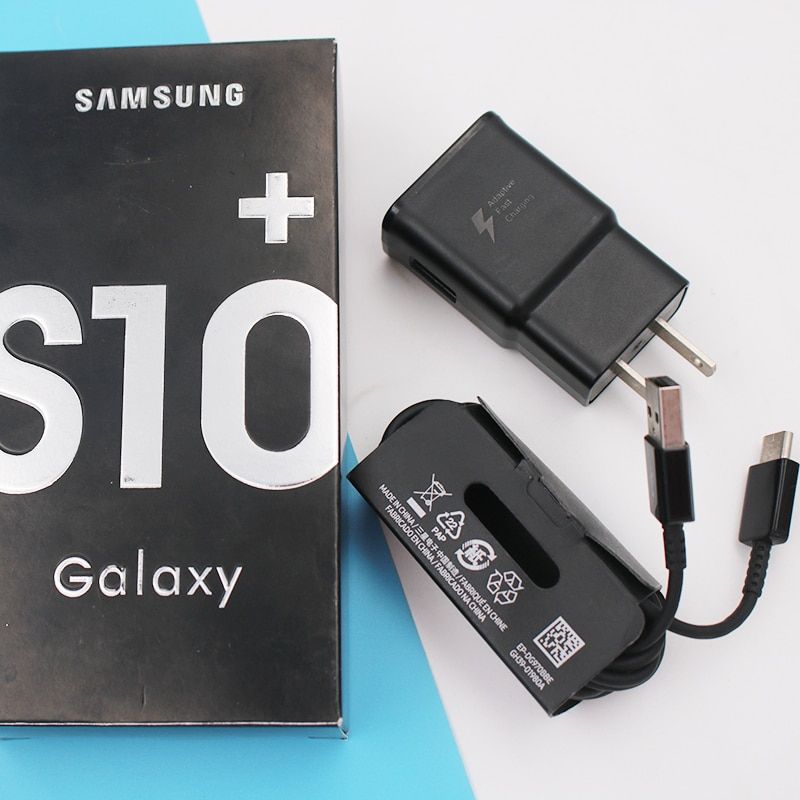 Samsung  Fast Charging Charger USB Wall EU US Adapter Type C Data Cable For Galaxy S10 S9 S8 Plus S10e A20 A30 A50 A70 S