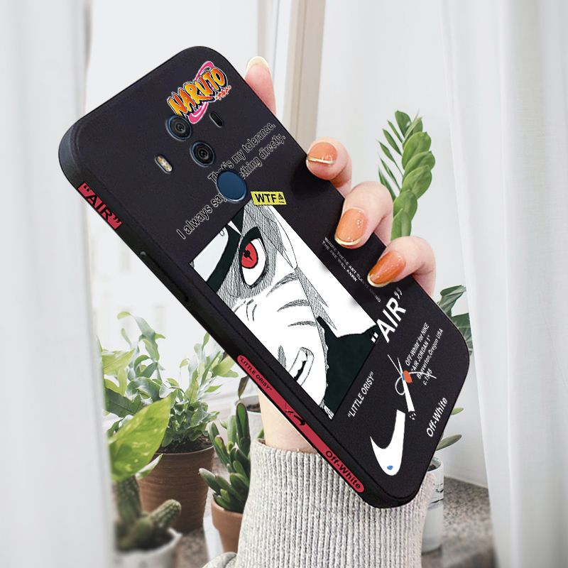 AMORVOR for Huawei Mate 10 Pro Back Cover Anime Uzumaki Naruto Side design Soft Case Liquid Silicone Phone Cases