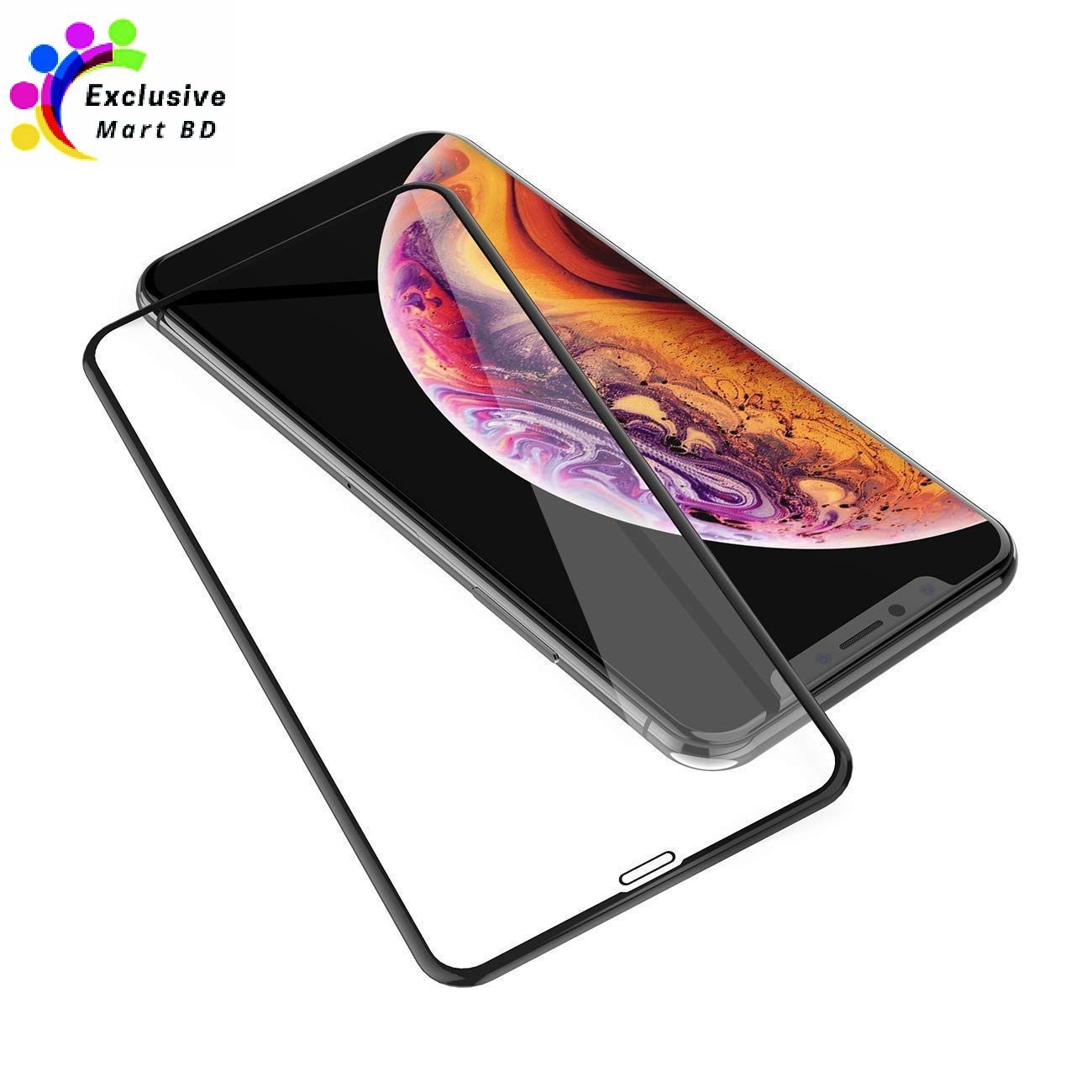 Apple iPhone XS Max Tempered Glass Screen Protector 6D/9D/11D - Black