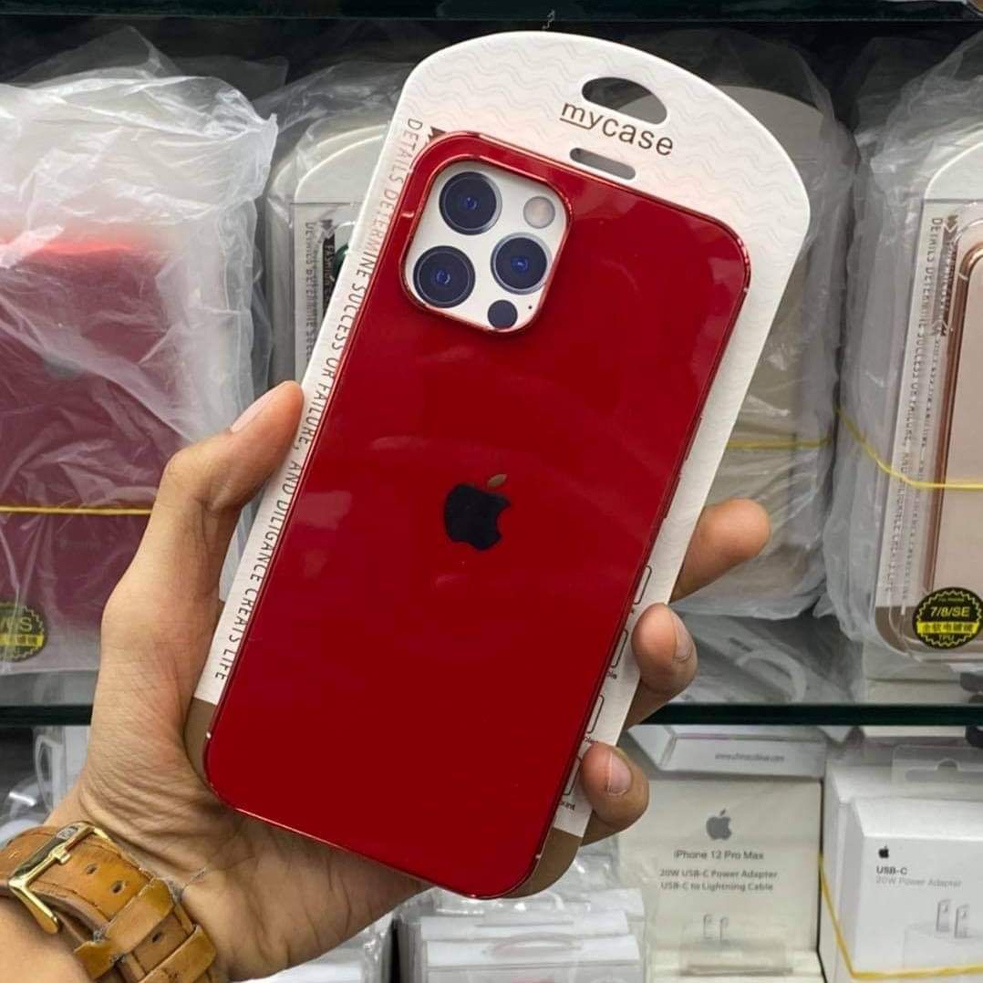 For Appel_iphon Solid Color Plating Phone Case Fashion Pattern Soft TPU Silicone Anti-fall Back Cover 11 / 11Pro / 11Pro Max Glass back case