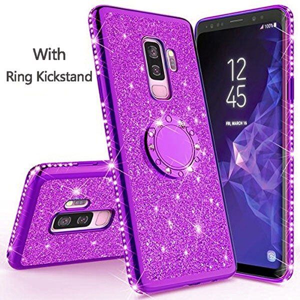 Magnetic Diamond Kickstand Case For Samsung Galaxy S10 Plus S10e S20 Ultra Note 10 9 8 A30 A50 A70 A30S A20S A10S Soft TPU Cover
