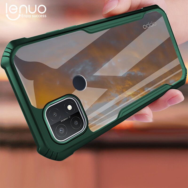 Lenuo Casing For Oppo A15 / A15s Phone Case Shockproof Transparent Bumper Phone Cover Case