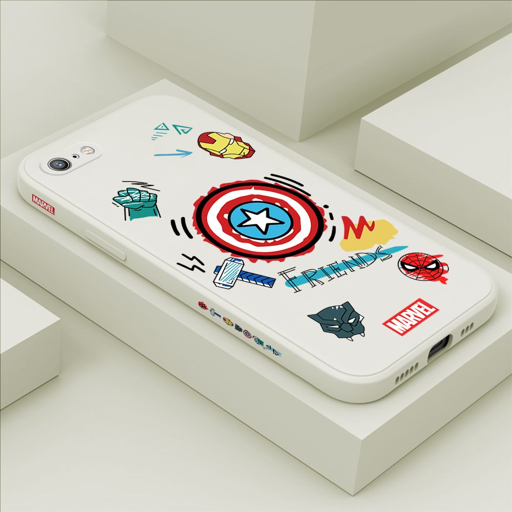 ZeroQiQi for iPhone 6 Case Cartoon Anime Icon Phone Cover Soft Full Lens Protection Casing Ultra Thin Soft Liquid Silicone Phone Cases