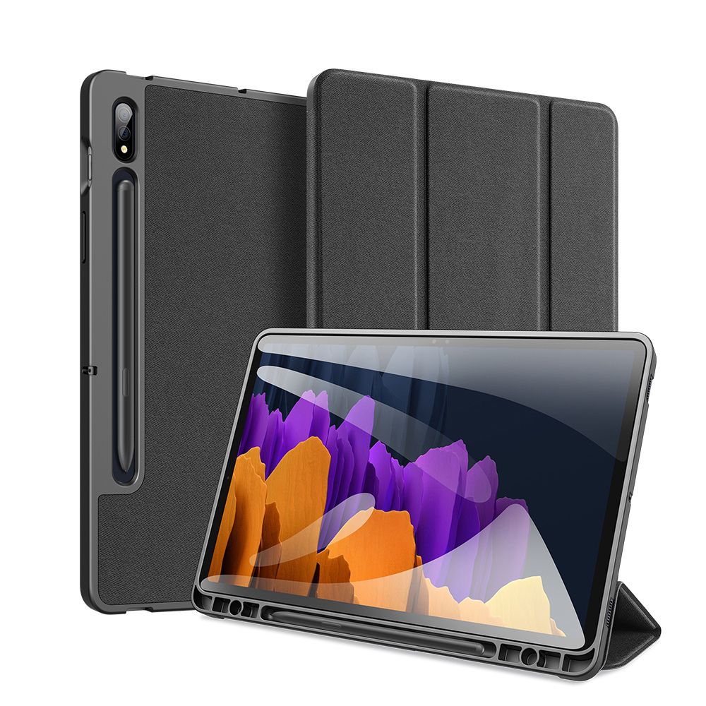 Yfashion DUX DUCIS for  ab /ab  Plus Fall Resistant Leather Protective Case Smart Stay Cover