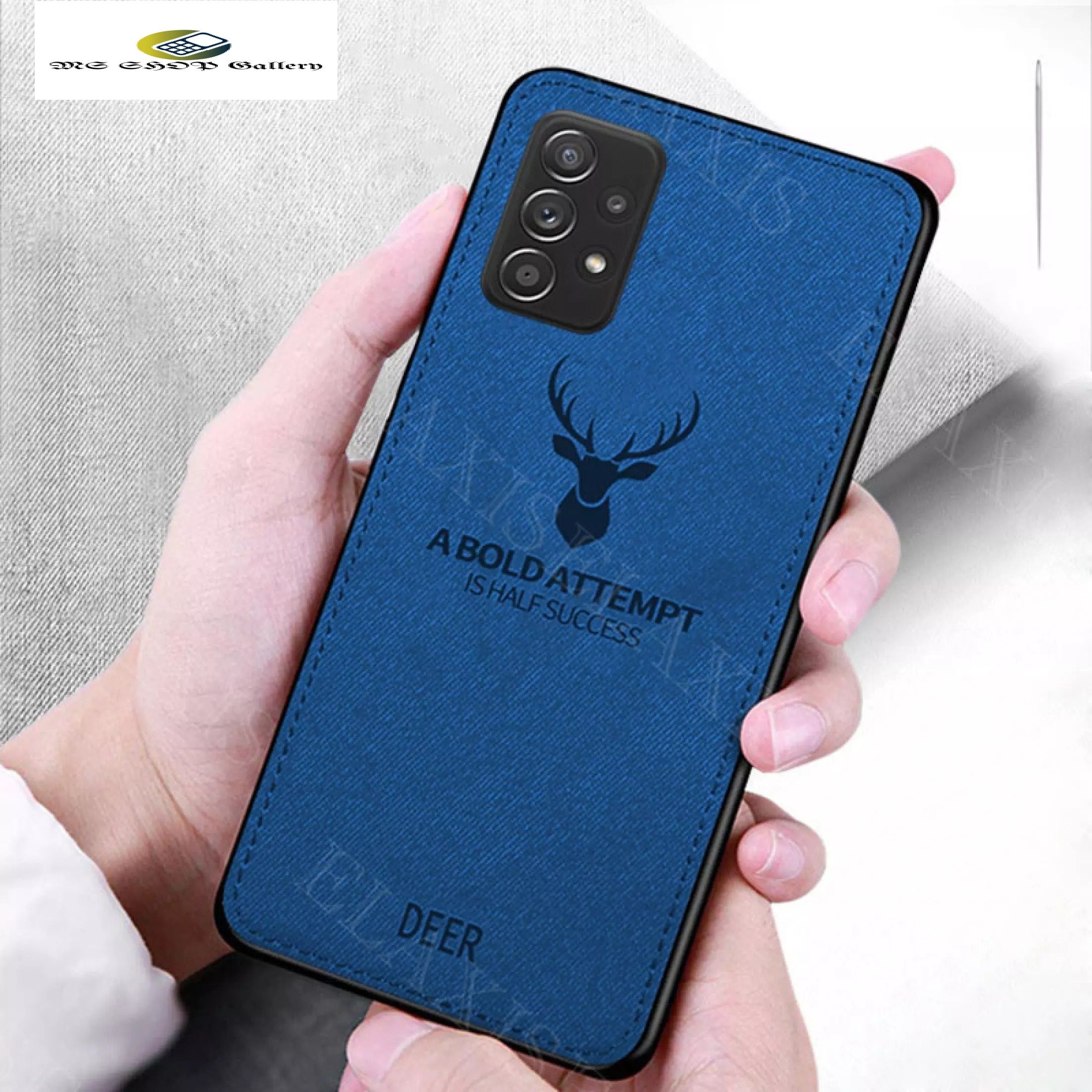 Samsung Galaxy A32 (4G) Casing Soft TPU+Leather PU Deer shockproof Back Cover Case