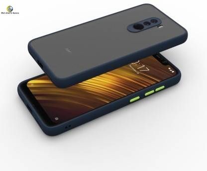 Poco F1 Soft Silicone Bumper Luxurious Translucent Smoky Matte Shockproof Back Cover Case - Camera