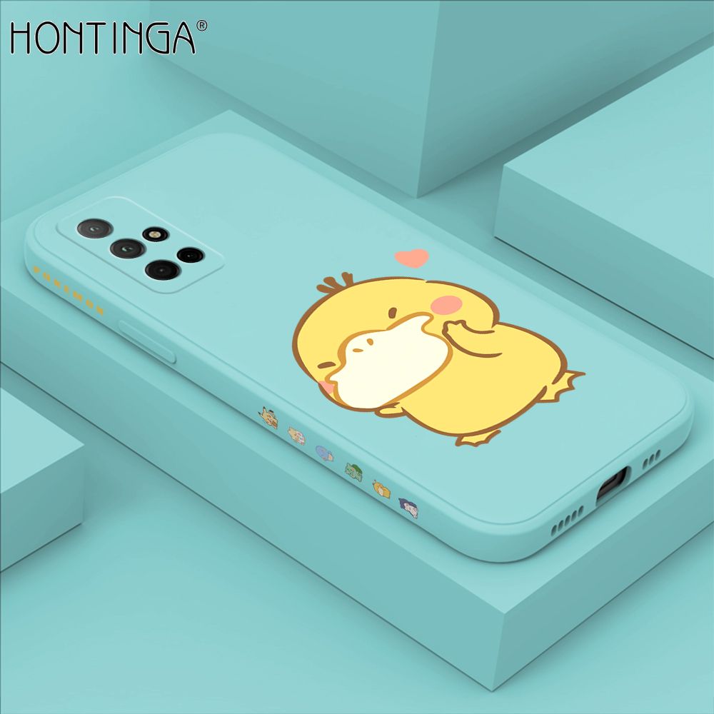 Hontinga for Honor 30S Case Side Design Trendy Cartoon Sign Back Cover Soft Square Edge Pattern Liquid Silicone Phone Cases