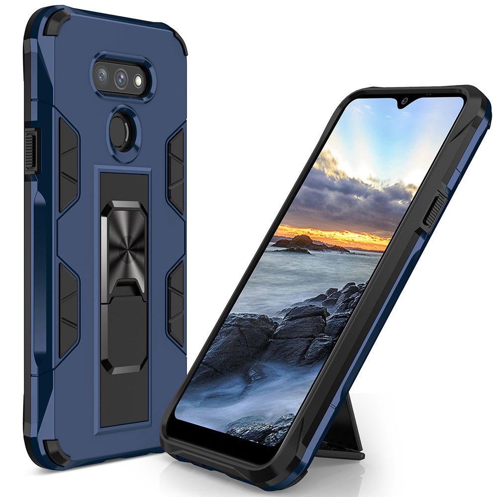 For LG Harmony 4 Phone Case Armor Magentic Ring Car Holder Cover