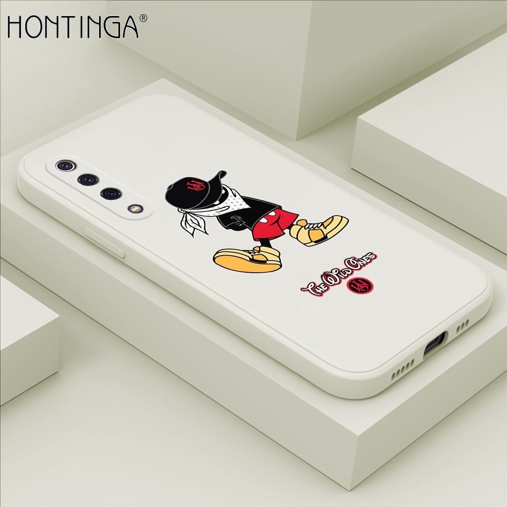 Hontinga for Xiaomi Mi 9 Case Cartoon Masked Mouse Phone Case Soft Square Edge Silicone Cases Full Lens Cover Shockproof Protection Cover