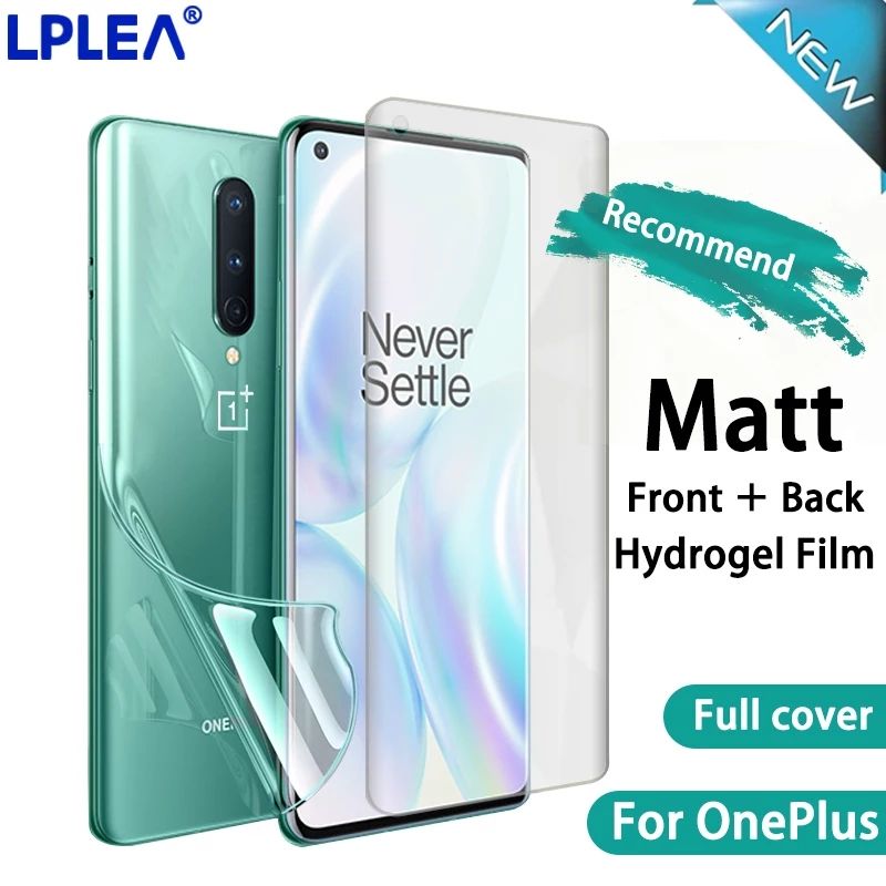 Oneplus 8 - Hydrogel Film Screen Protector Soft Film Front + Back Poly Transparent