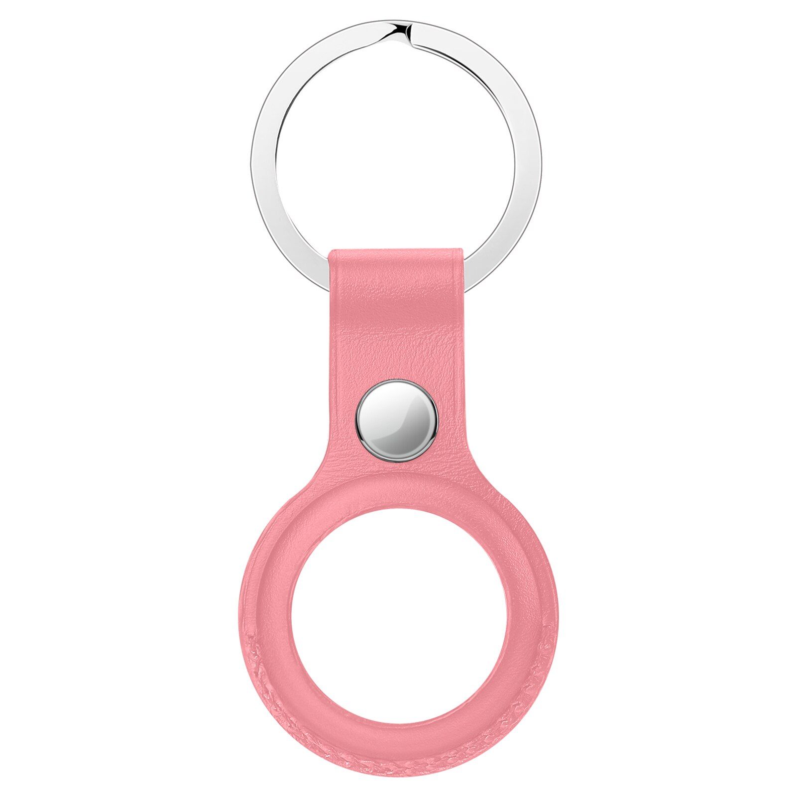 For AirTags PU Leather Protective Case Location Tracker Protector For AirTag Bluetooth Tracker Anti-lost Device Keychain Cover
