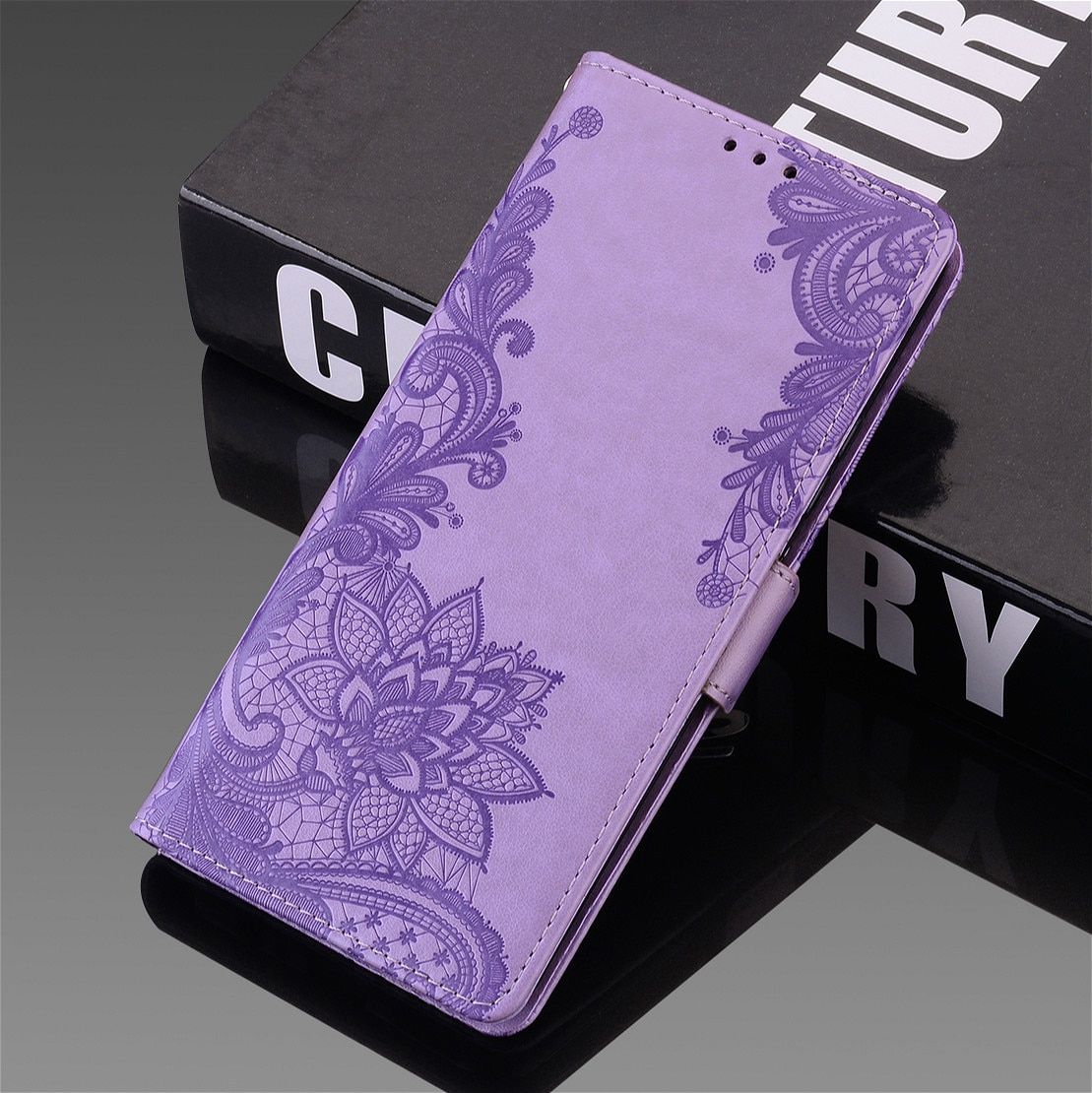 Lace Leather Flip Case For Xiaomi Redmi 9T 9 9A 9AT 9C NFC 5 Plus 6 6A 7A 8A 8T Note 10 4 4X 5 7 8 9 Pro 9T 9S Poco F3 M3 Cover