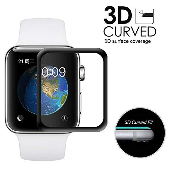Apple Watch Series 5 (44mm) 3D Full Cover Tempered Glass Screen Protector
