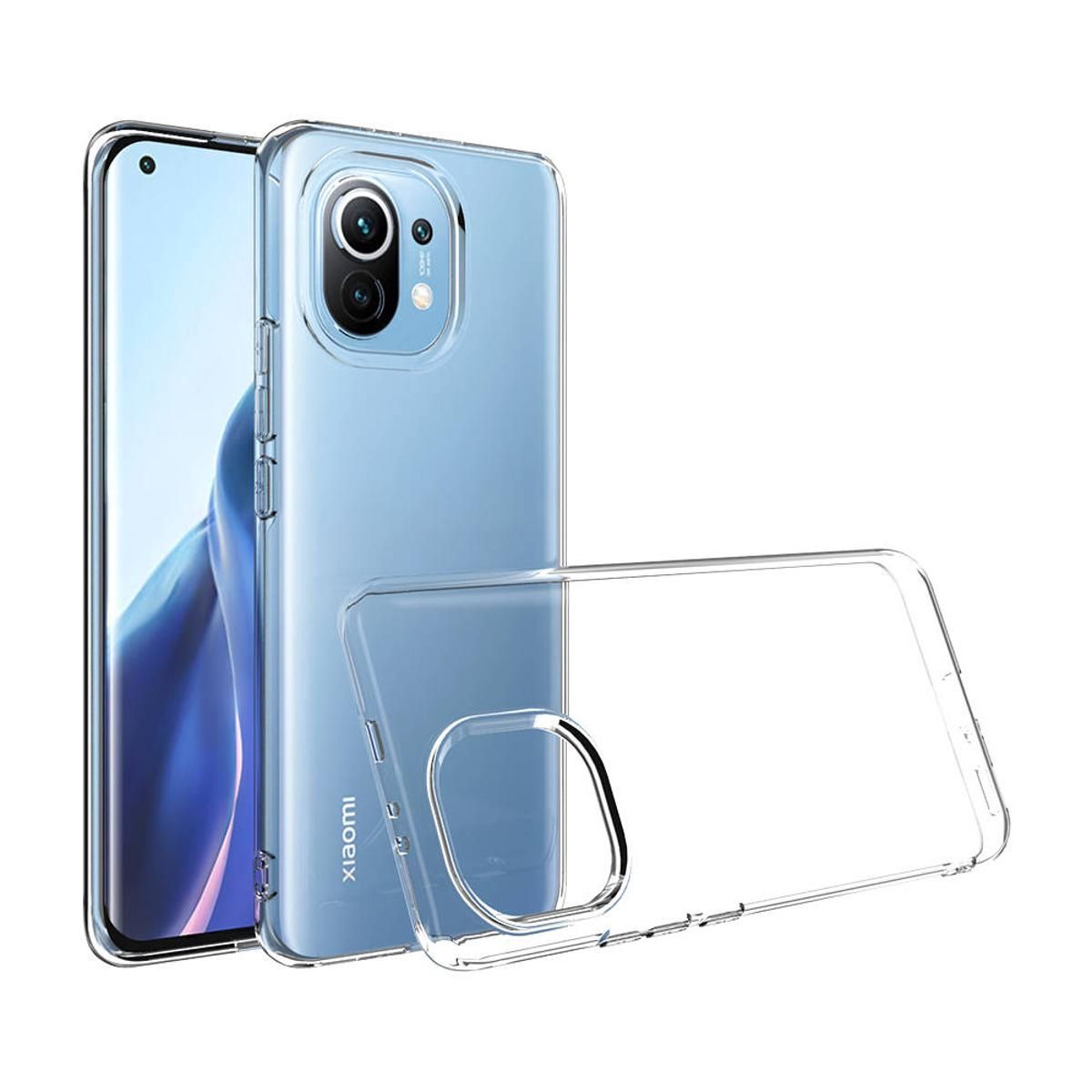 Soft Silicon transparent case back cover For Xiaomi Mi 11 Lite