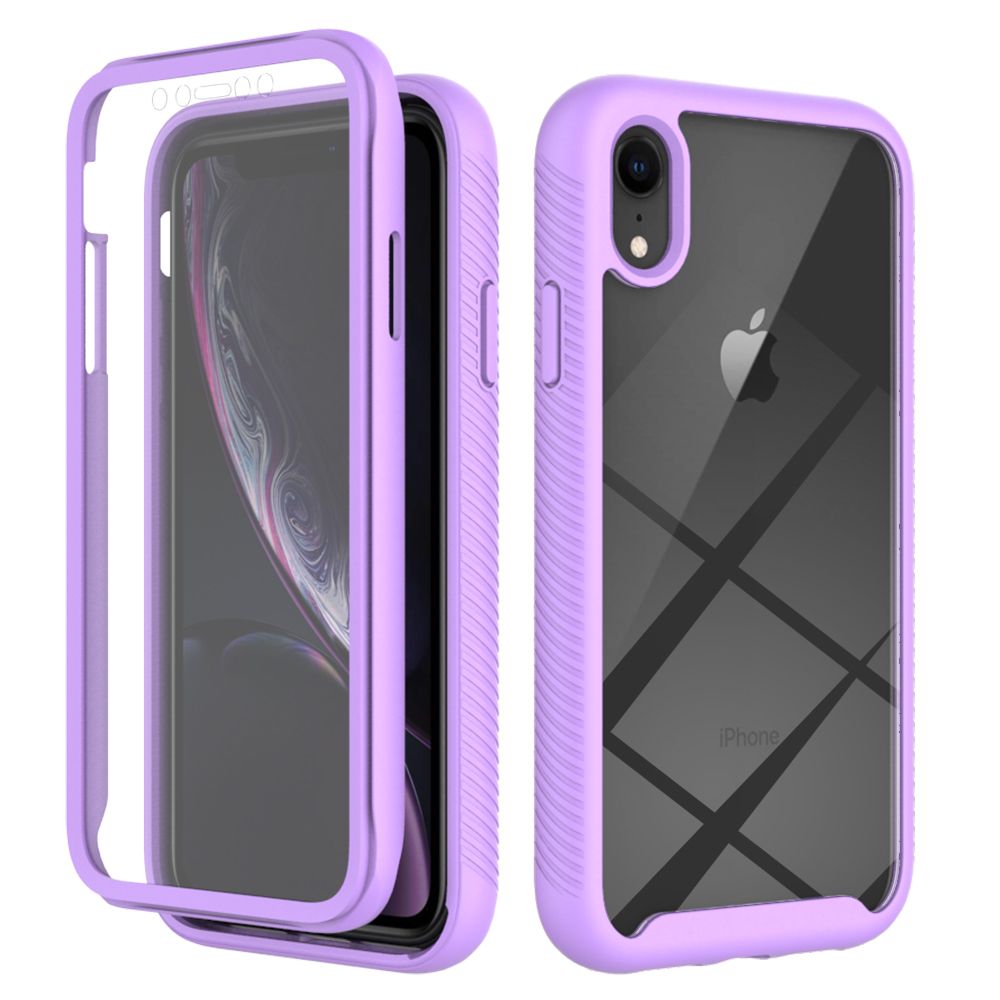 For Apple iPhone XR Shockproof Anti-slip Rugged Bumper 360° Full-body Protection Case Cover